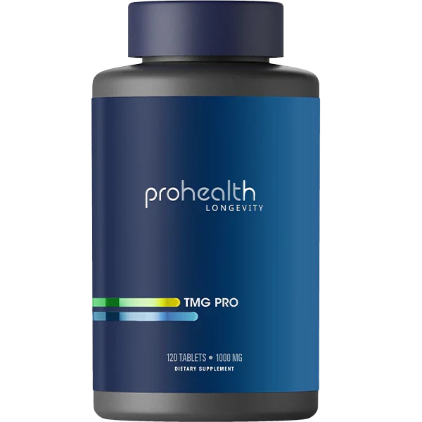 Prohealth Longevity TMG Pro Tablets a vital biochemical process that drives detoxification, DNA repair, neurotransmitter balance, and energy metabolism.
