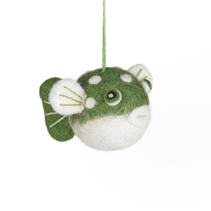 Puffer Fish Felt Ornament 3.5" - bubblegum market