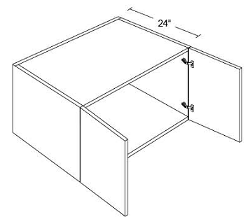 REFRIGERATOR WALL CABINETS - 24" DEEP  Shaker Espresso