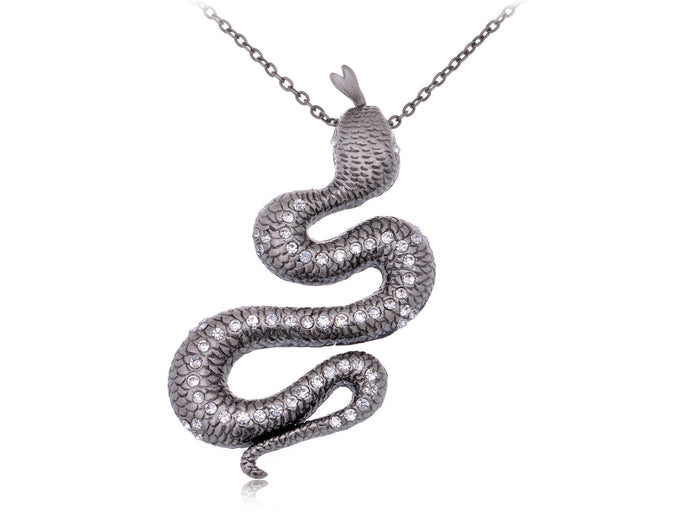 Reptile Slithering Snake Pendant Necklace - ALILANG.COM