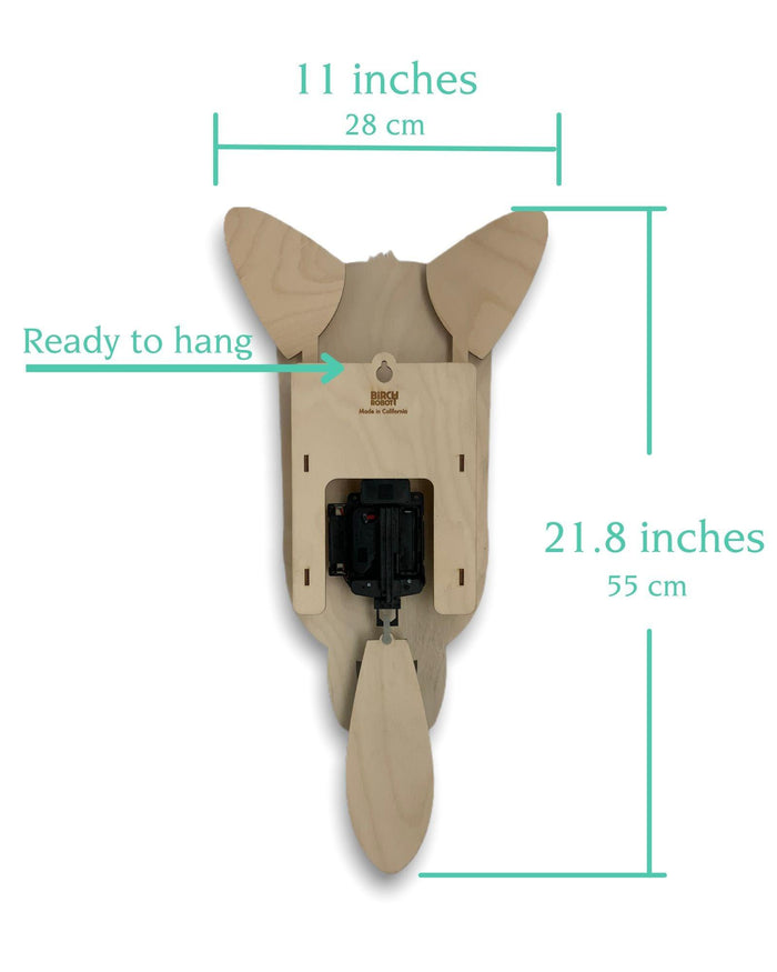 Rocky the Raccoon Pendulum Clock