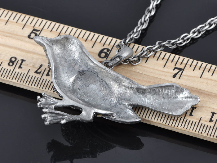 Shine Sparrow Happy Bird Pendant Necklace
