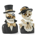 Skeleton Man and Woman Bust - S/2