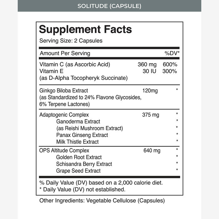 SOLITUDE - Supplements - MTN OPS