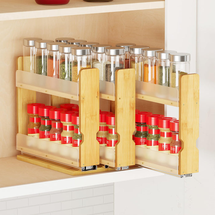 7.6" Wide, 3 Drawers(2" Wide), 2-Tier - Natural