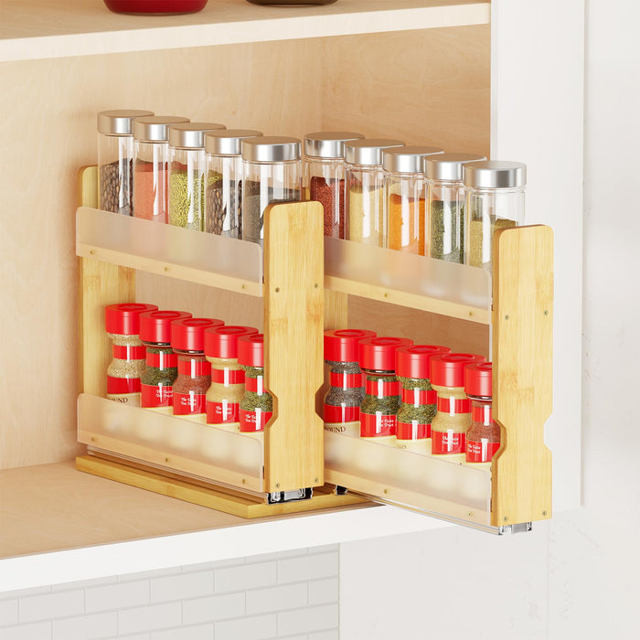 5.1" Wide, 2 Drawers(2" Wide), 2-Tier - Natural