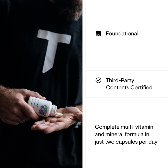Thorne Basic Nutrients 2/Day | Daily Multivitamin & Mineral Support