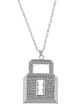Urban Hip Hop Ice Lock Locket Bolt Big Pendant Style Necklace - ALILANG.COM