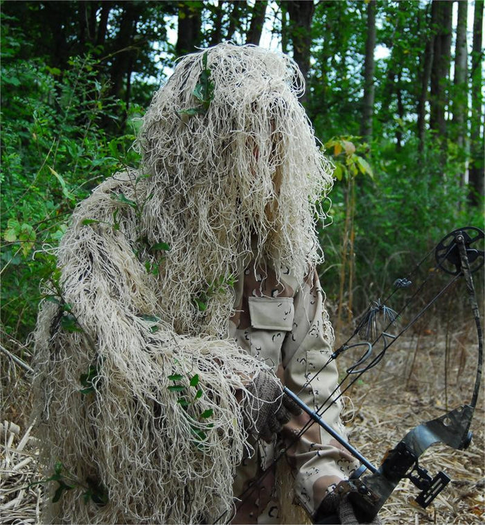 USA Made Desert Ultra Light Ghillie Jacket for Bow Hunting